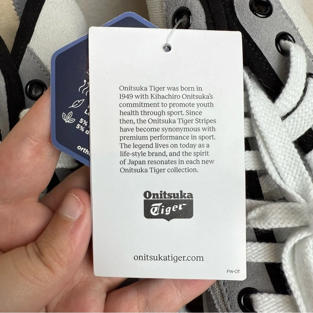 NEW Onitsuka Tiger Dentigre BB Spirit of Kobe Glacier Grey/Sheet Rock Size 8.5 - Picture 6 of 9